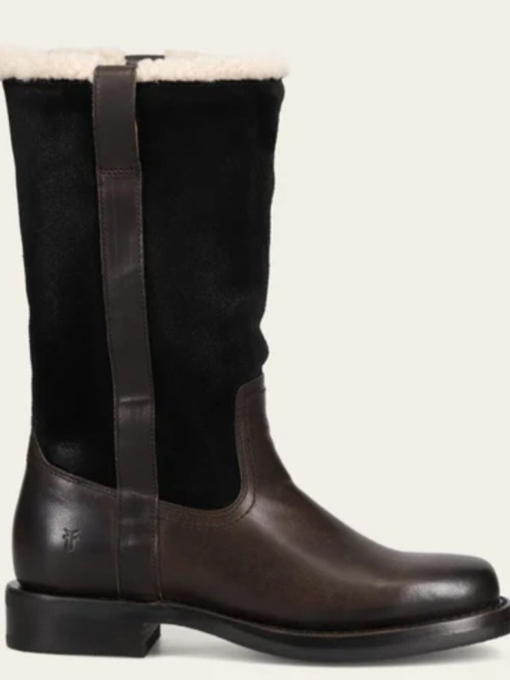 Frye Campus Low Heel Mid Shearling Boot